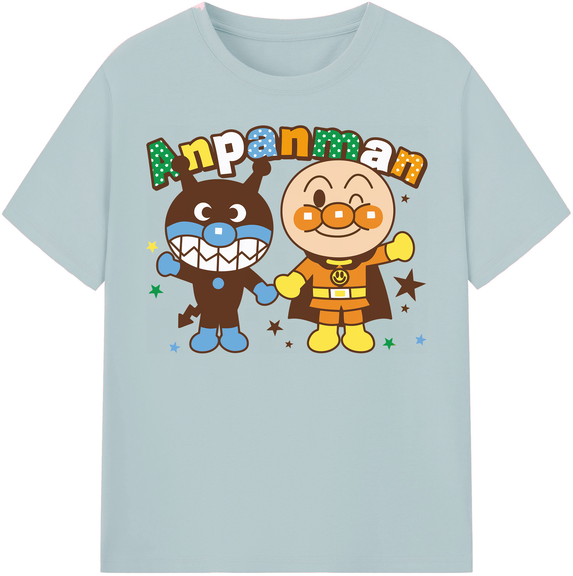 （画像用） アンパンマン Anpanman 綿100％半袖Tシャツ（フロントプリント）